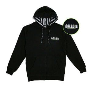 Official Broadway Show Beetlejuice Full-Zip Black Hoodie Size Small